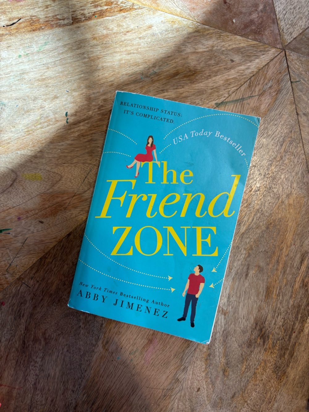 The Friend Zone by Abby Jimenez — Turquoise Paperback Coffee Table Book